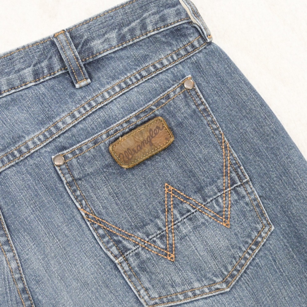 Wrangler Jeans Mens 36x36 Blue Straight Leg 100% Cotton 88MWZDK Medium Wash